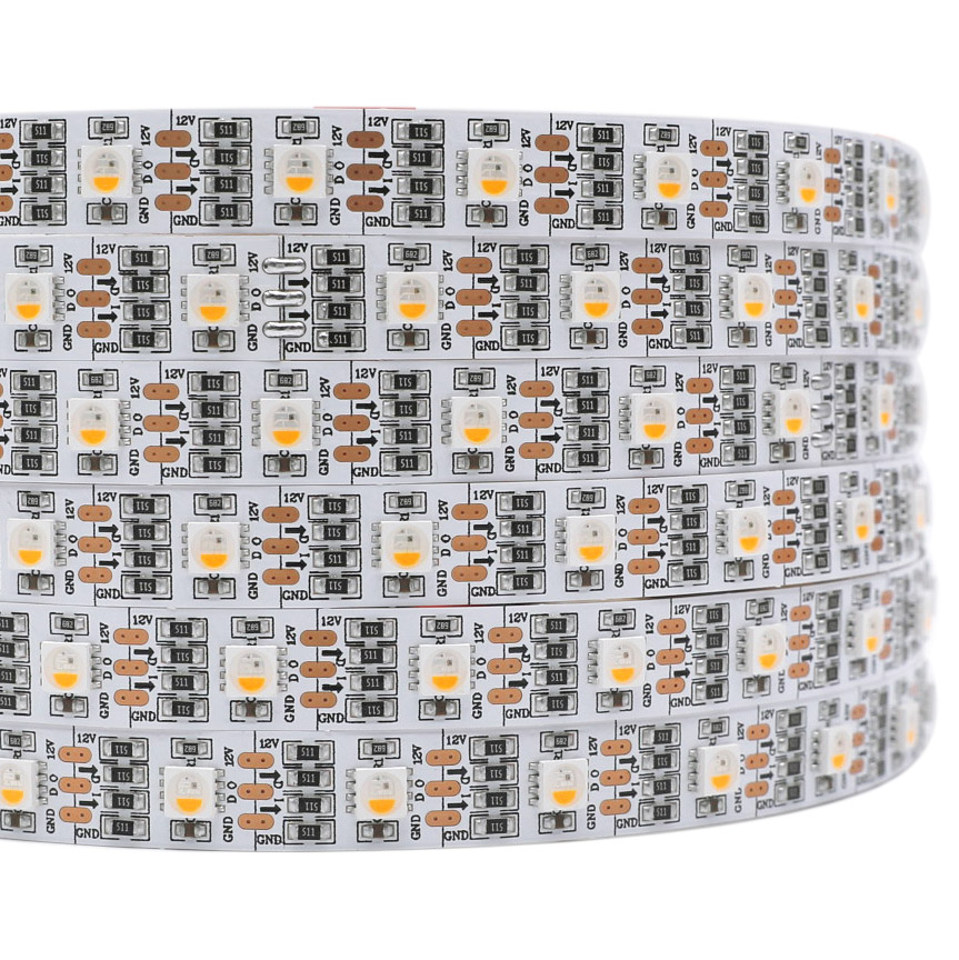 DC12V RGBW 16.4Ft 270LEDs SK6812 Individually Addressable LED Strip Light